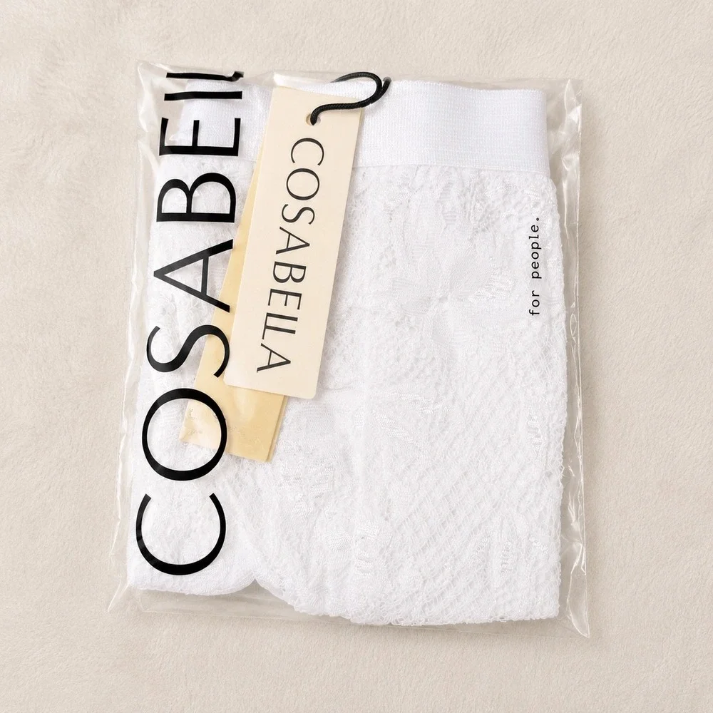 COSABELLA Never Say Never Italian Thong White Lace Men's - Size L / NWT